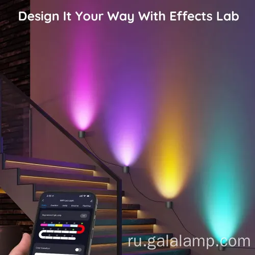 Контроль граффити, современный интеллект, настенный свет RGB